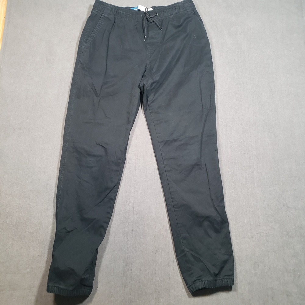 Old Navy Modern Jogger Mens M Tall Black Built-In Flex Stretch Twill Pants